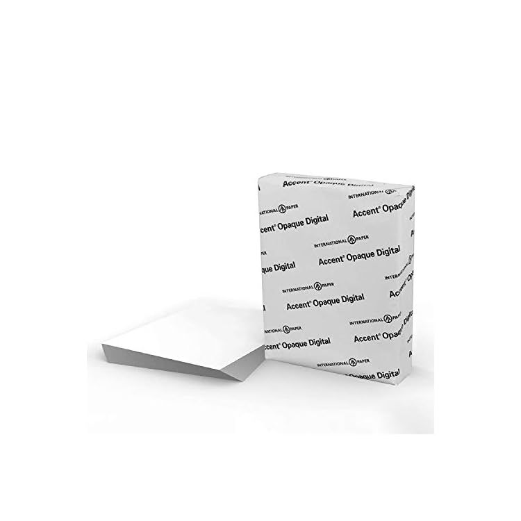 Accent Opaque White 8.5” x 11” Cardstock Paper, 120 Lb, 325 GSM 150