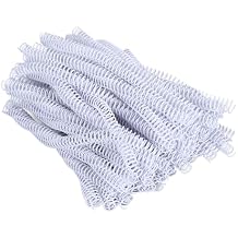 100 Pack Plastic Spiral Binding Coils, Spirals Multi Size Coils, 12.7mm, 140 Sheet Capacity, 41 Pitch, 48 Loops, for Binding Binder Combs Spines White