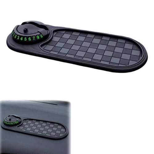 hinbkenla Multifunction Car Anti-Slip Mat,Auto Phone Holder,Phone Holder,Multifunctional Multi Function Car Anti Slip Mat,Car Mats for Phone/Sunglasses/Key