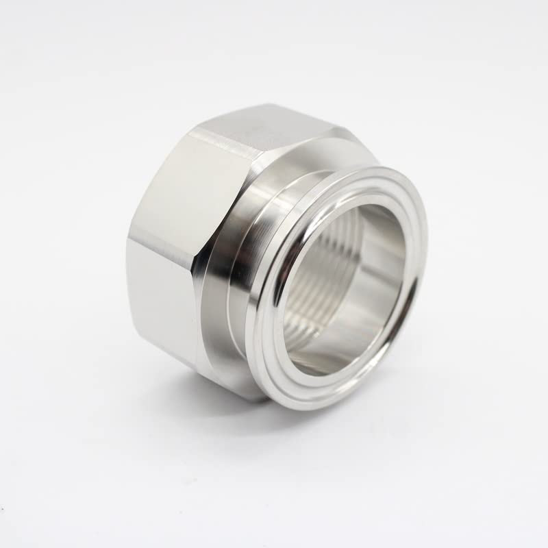 1/4 "a 2" in acciaio inossidabile 25.4mm 50.5mm 64mm 77.5mm BSPT Adattatore femmina esagonale TC Parti femminili SS304-1 pac, TC 64mm, 2"