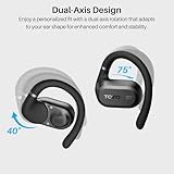 TOZO OpenWear Open-Ear Headphones, Adjustable Ear Hooks, Ultra-Comfort, Punchy Bass Bluetooth Headphones 5.4 with Smart Digital Display, ENC Noise Cancelling Running Headphones, Fast Charging - Image 2