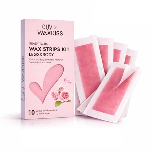 Image of Wax Strip Liposoluble Facial Wax Strips for Women - 20 Wax Strips + 4 Wax Wipes | Facial Hair Removal Face Wax Strip for Upper Lip, Eyebrows, Chin, Sidelocks Wax Hair RemovalKit(10*2) (Full Body Wax Strip)