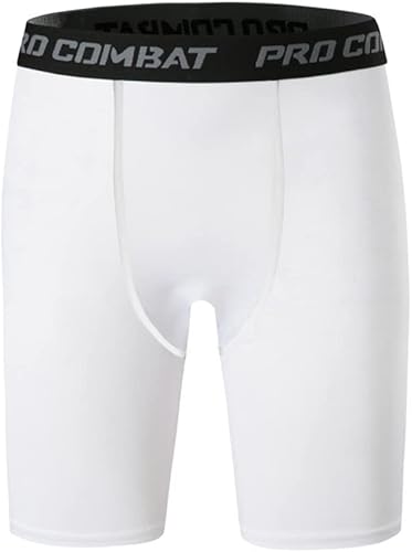 HYCOPRTO - Pantalones cortos de compresión para hombre, ropa interior deportiva de elastano, rendimiento atlético, capa base, entrenamiento, correr,