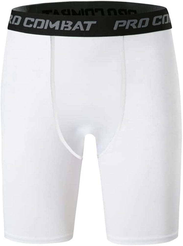 HYCOPRTO - Pantalones cortos de compresión para hombre, ropa interior deportiva de elastano, rendimiento atlético, capa base, entrenamiento, correr,