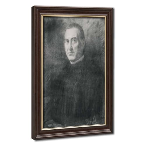 Portrait de Jacint Verdaguer Joan Brull, cadre suspendu en toile haut de gamme