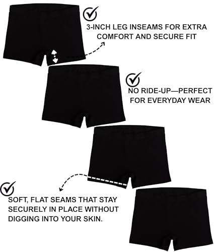 Image of EVARI Women's Cotton Boyshort Underwear Panties - Breathable Underwear for Women, Tagless Boxer Briefs, Seamless Boy Shorts
