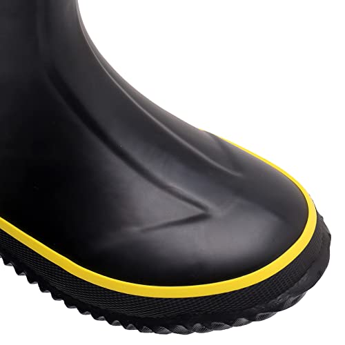 Wtw Kids Rubber Rain Boots - Neoprene Insulated 100% Waterproof Mid Calf Muck Boots For Boys And Girls Winter Snow Boots #TOP5