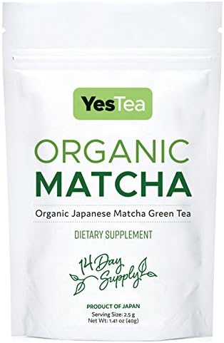 YesTea 14 Day Detox Premium Grade Organic Japanese Matcha Green Tea Burns Fat Increases Energy 40g