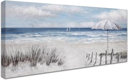 Broderie diamant grand format plage pour couvrir un grand mur blanc vide