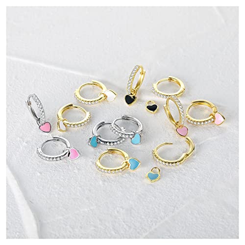 Boucles d'oreilles cœur émail : le bijou mignon contre le teint terne
