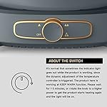 Dezin Hot Pot Electric with Divider, 5.5L Double-Flavor Electric Shabu Shabu Pot, Removable Non-Stick Dual Sided Electric Cooker, 3" Depth Divided Pot with Multi-Power Control, 2 Silicone Ladles - Image 5