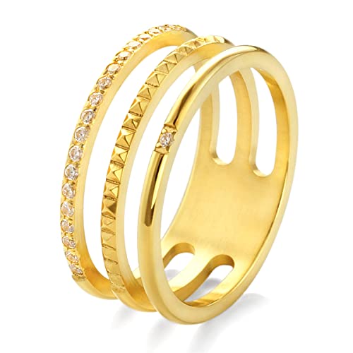 [BIJOUR] �r�W���[�� �X�e�����X �����A�����M�[ �����ςȂ� �����O �w�� 3�A �A�N�Z�T���[ [�J���[�F�S�[���h] 09�� biri0138-gd-9