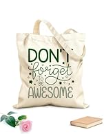 Safety: This polyester-cotton canvas tote bag features reinforced handles and stitching, and has been tested to hold up to 10 kg. You can pack your items with confidence without worrying about the bag breaking or falling. Capacity: Large Tote Bag: Ca...