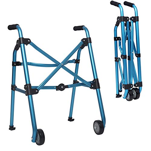 Walker Pliable Léger ELQ : Évitez les Chutes et Retrouvez l'Équilibre, Bleu 35 Po