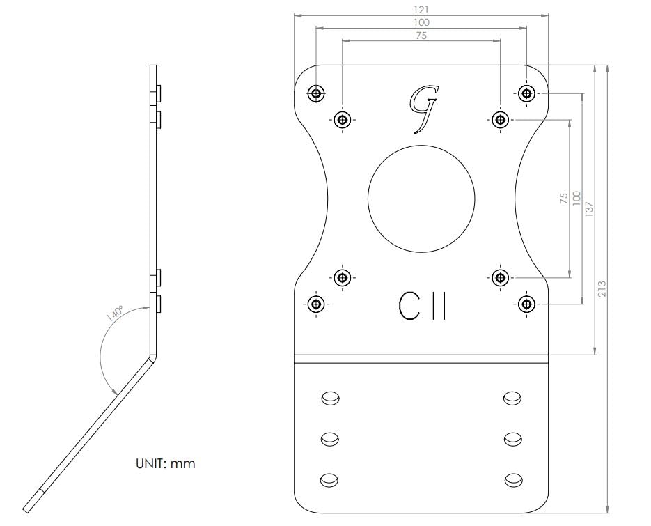Image of Gladiator Joe Monitor Arm /Mount VESA Bracket Adapter Compatible with Samsung 32 inch Curved Display Monitor CF397 and Samsung 24 inch Curved Display Monitor CRG5-100% Made in North America [Patent Pending]