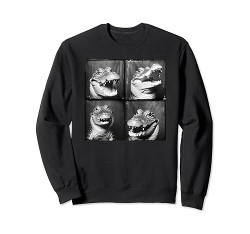 Crocodile Lover Photostrip Quirky Alligator Funny Animal Sweatshirt