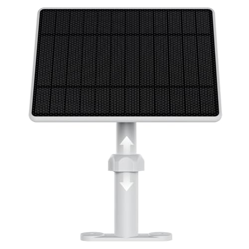6W Solarmodule kompatibel mit Spotlight Cam Plus/Pro und Stick Up Cam Akku Mit Verlängerungshalterung, 3m Ladekabel IP65-Solarpanel