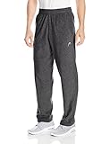 HEAD Men's Mogul Fleece Pant, Charcoal Heather, Small