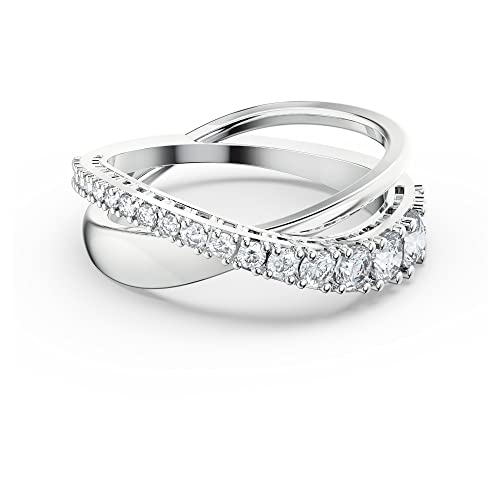 Swarovski Women's Hyperbola Ring, Clear Crystal Stones in a Spiral Design, Rhodium Finished Setting, Size 5 by Swarovski - Image 4
