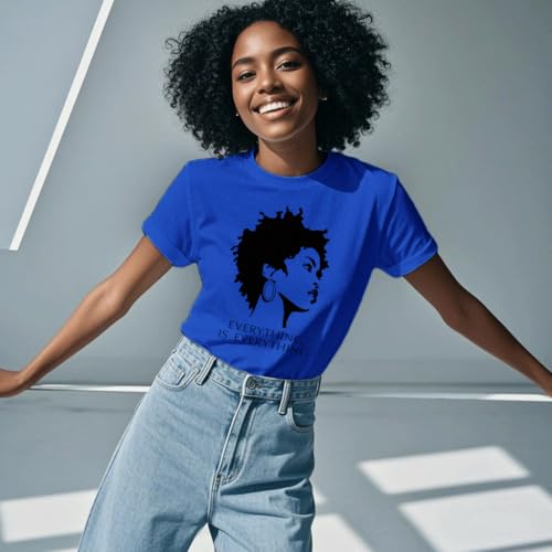 Image of Black History Shirts Black Graphic tees for Men and Women, Magic Fashion Afro American Natural Hair Vintage Melanin T-Shirts