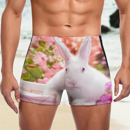 Swimming trunks Fleurs de Lapin séchage rapide boxer de bain extensible pour homme - 5