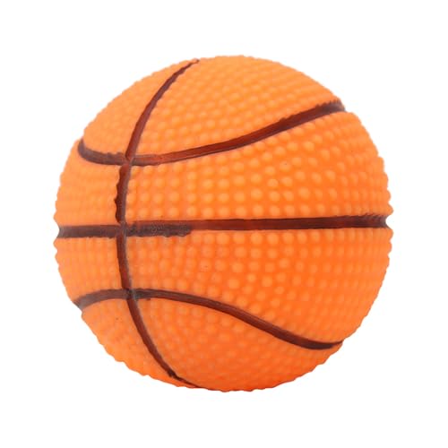 Hapivida Hundespielzeug Quietschball, 2 Arten Spielzeug, Geräuschball, für Hunde Welpen Haustiere (Basketball)