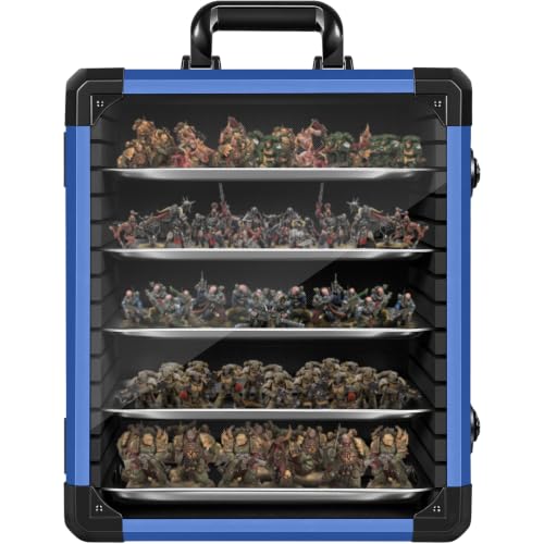 Image of Miniatures Storage Case Miniatures Transport Case Aluminum Alloy Frame with Lock (Large Size)