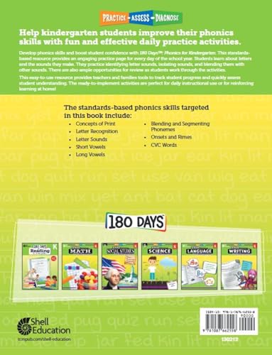 180 Days of Phonics for Kindergarten (180 Days of Practice) - Image 2