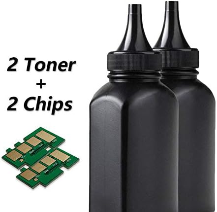 DIROYA Compatible Toner Cartridge Refill kit Replacement for Samsung MLT-D111S (2 x Chips + 2 x Toner)