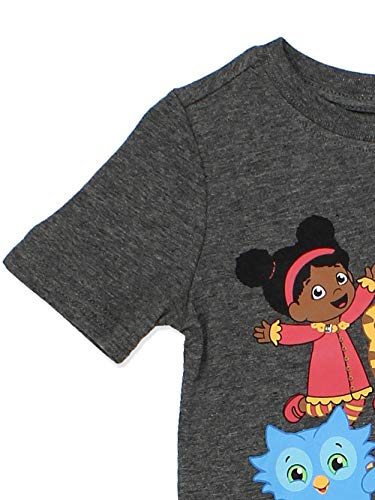 Daniel's Tiger Neighborhood Toddler Boys Short Sleeve Tee (4T, Dark Grey) #TOP2