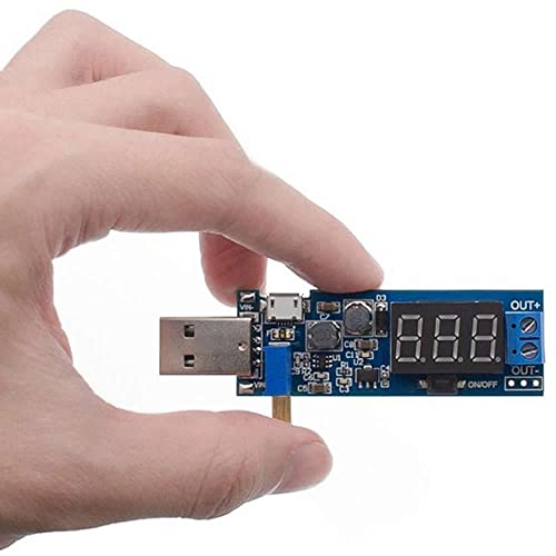 Usb Ayarlı Güç Kaynağı Modülü HW-132 Voltaj Yükseltici Düşürücü DC 0.6V; 25V Voltmetre Test Step Up Down Boost PiL Şarj Solar