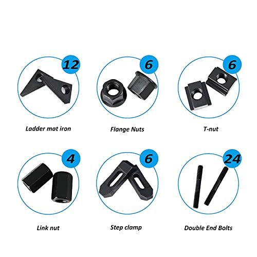 Bimiti 58 Pc Pro-Series 1/2" T-Slot Hold Down Clamp Clamping Kit Bridgeport Mill Set Up Set #TOP2
