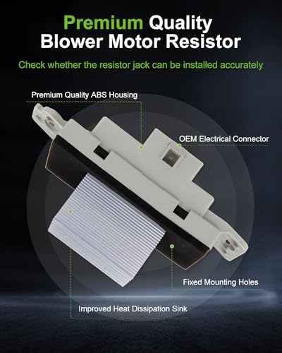 Image of SCITOO Blower Motor Resistor Fit for 2001-2006 for Chevrolet Silverado / 2004-2016 Impala /Malibu / 04-07 Monte Carlo - 04-08 Grand Prix Replace 4P1421 OE RU631 RU-631 10356906 10397570 1580888 1580938