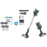 INSE N5S Royal Cordless Vacuum + 4Pcs HEPA, 6-in-1 Rechargeable Stick Vacuum with 2200 m-A-h Battery