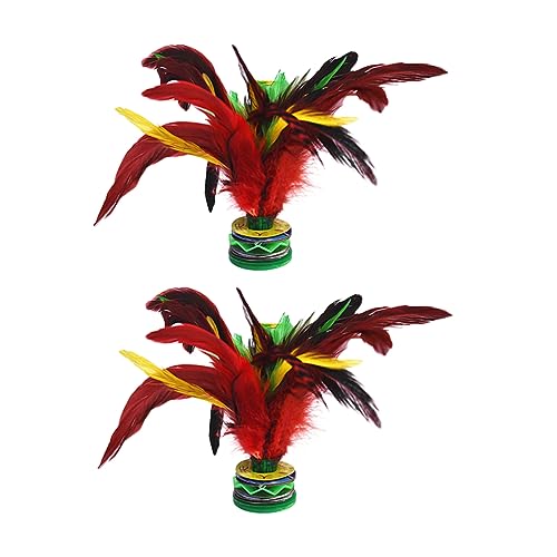 Gogogmee 2Pcs Chinese Jianzi Foot Exercise Traditional Shuttlecocks for Students Sporting Supplies Fun Outdoor Game Enhances Coordination and Competitive Spirit