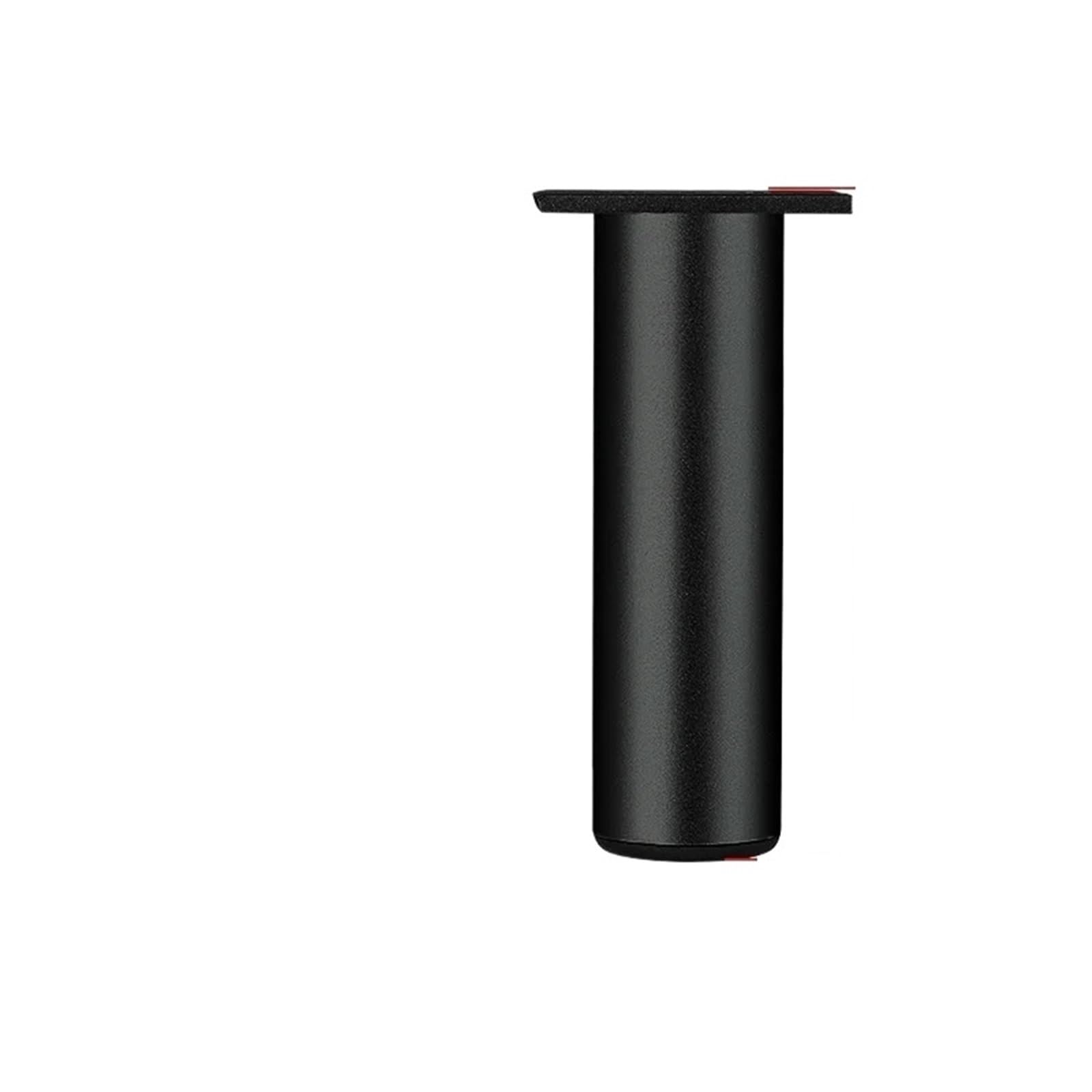 Patas de muebles en aluminio negro de 18cm para mesas de baño y sofás modernos