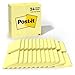 Post-its Notes, America's #1 Favorite Sticky Note, Value Pack, 3" x 3", Canary Yellow, 24 Pads (654-24VAD)