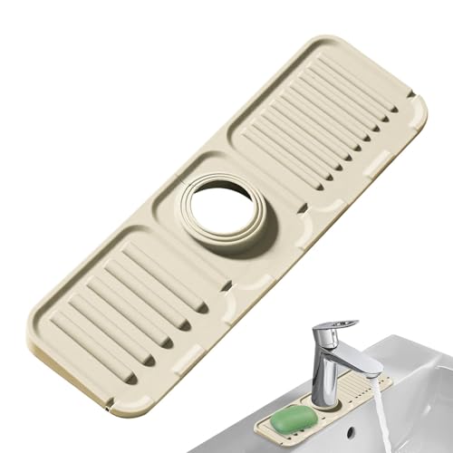 Gvblkq handfatskran matta | Diskbänk stänkmatta – halkfri kran matta för diskho, multifunktionell diskbänk stänkmatta