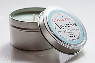 Celebriscents Aquarius Zodiac Scented Soy Candle
