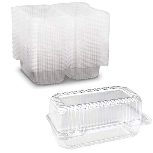 Get Popular Offer Disposable Sturdy Plastic Hinged Loaf Containers - Durable Small Hoagie Container – Made in The USA by MT Products (Pack of 40)