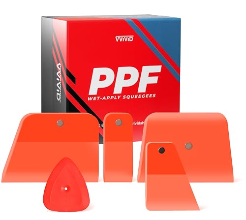 VViViD Wet-Apply PPF Squeegees 5 PCS, 4 x Scratch-Free TPU Squeegees and 1 x PET Squeegee for Paint Protection Film Installation, Windows, Mirrors, Flat and Curved Areas, Magnetic by VViViD - Image 7