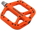 ROCKBROS Bicycle Pedals Road Mountain Bike Pedals 9/16 Nylon Fiber Flat Platform Pedals
