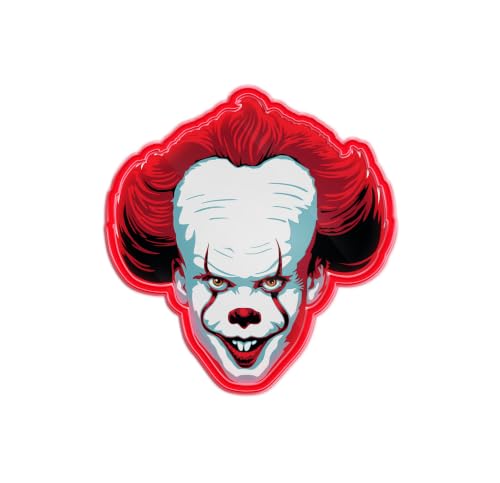 Image of Silver Buffalo IT Chapter 2 Pennywise Face Light-Up, Wall Art | Die Cut