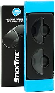 StickTite Lenses – Stick-on bifocal lens instantly convert sunglasses, goggles, or glasses into magnified, bifocal sunglasses. Patented material technology, reusable lenses (1 pair) 1.75 diopter