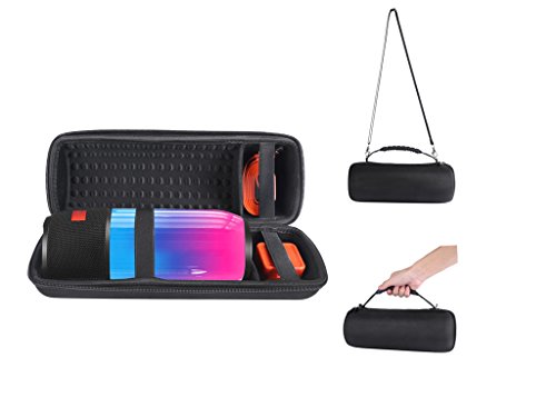 XBERSTAR EVA Hard Carry Storage Case Portable Travelling Bag for JBL Pulse 5 Waterproof Wireless Bluetooth Speaker (Black)