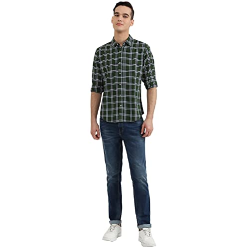 Image of UNITED COLORS OF BENETTON Men's Checkered Slim Fit Shirt