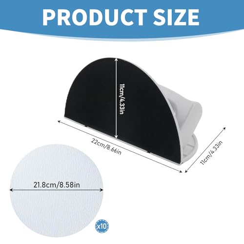 Eckschleifer, Selbstklebendes Halbrundes Winkelschleifpapierwerkzeug mit 10 Schleifpapier 180 Körnung, Winkelschleifwerkzeug, Handschleifer zum Polieren und Schleifen