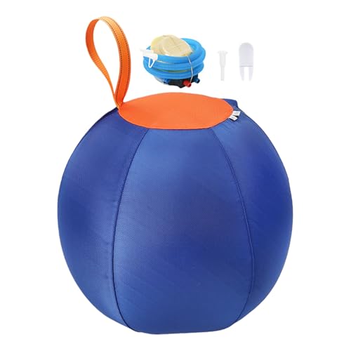 Safe Interactively Large Ball Toy with Zippers Safe Inflatable Pet Ball for Families Fun and Biting Activity Portable Dog Toy In