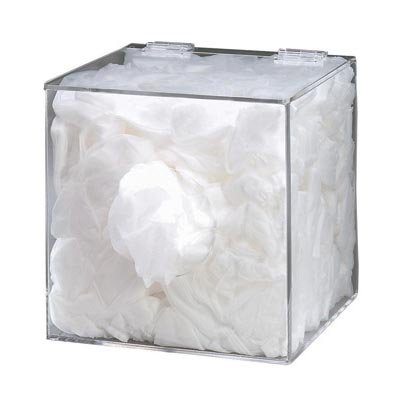 Radnor 64051406 10" X 10" X 10" Acrylic Bouffant/Beard/Shoe Cover Dispenser (Holds Approximately 200 Pieces)