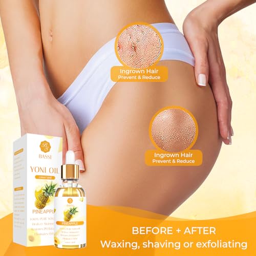 Image of 2PCS Yoni Oil Organic Feminine Oil Vaginal Moisturizer - Ph Balance for Women - Feminine Deodorant - Eliminates Odor with Pineapple Essential Oil, All Natural Yoni Care